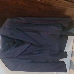 Navy waisted blazer. All season wool